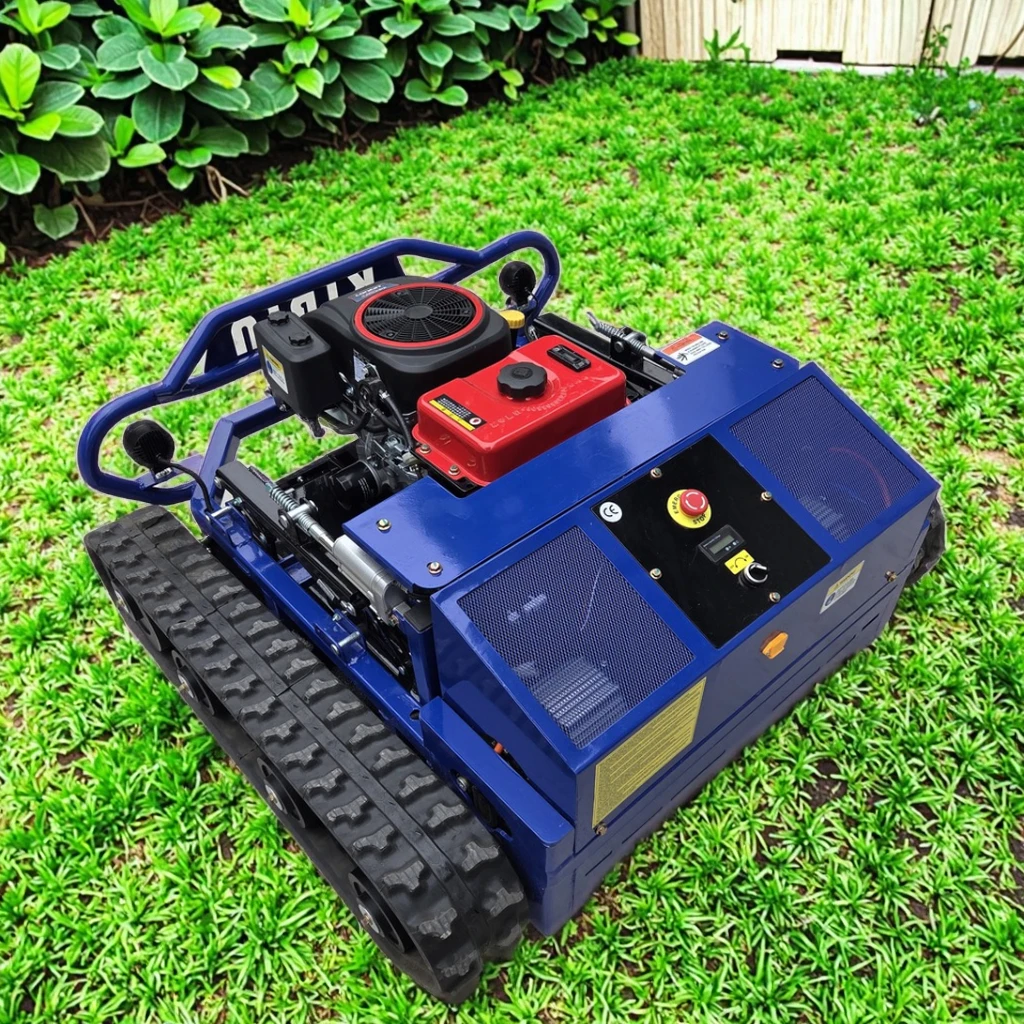 ZNW-800 Remote Control Tracked Lawn Mower - 23HP Powerful Engine, 45° Hill Climb, 3800㎡/H High Efficiency, Heavy-Duty &Durable,