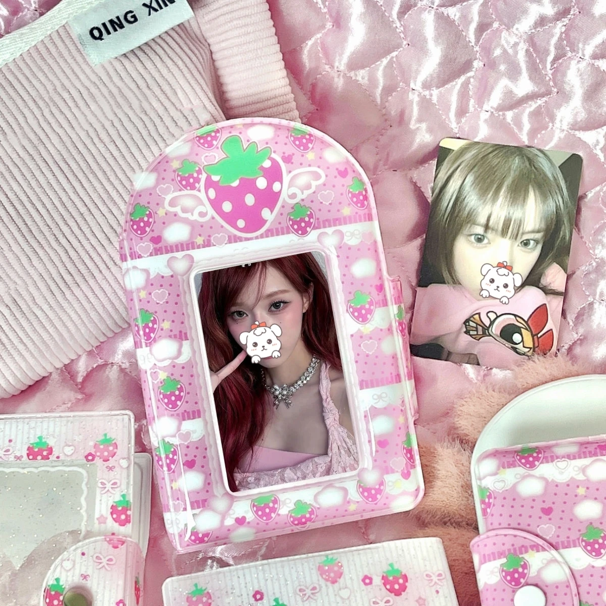 Anime Merchandise Types - 1 stuk schattig roze aardbeien fotoalbum,