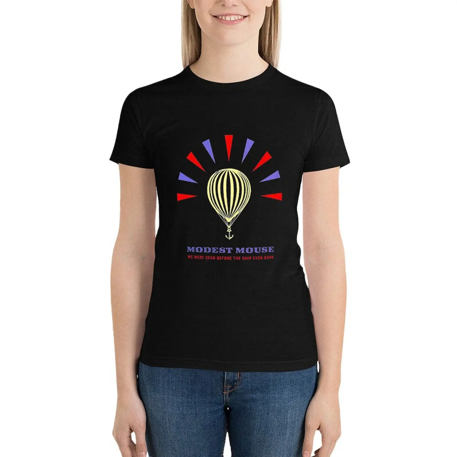 Modest Mouse Balloons T-Shirt aesthetic clothes cute tops Blouse t-shirt dress for Women long