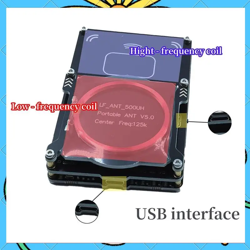 Proxmark3 512M RFID Card Reader Burner Easy V5.0 RDV4 Memory IC ID Card Copier Duplicator Integrated Antenna Decryptor-[A51I]