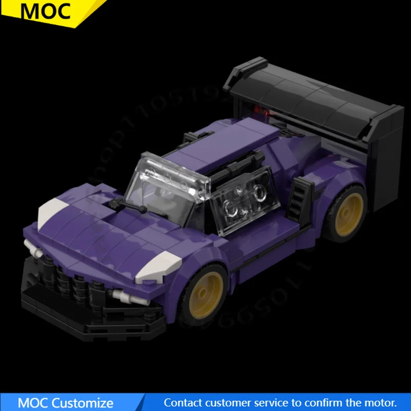 

212 PCS Racing Car Customs Hurricane MOC Customize Modular Building Block Creative Design Educational DIY Toy Birthday Gift