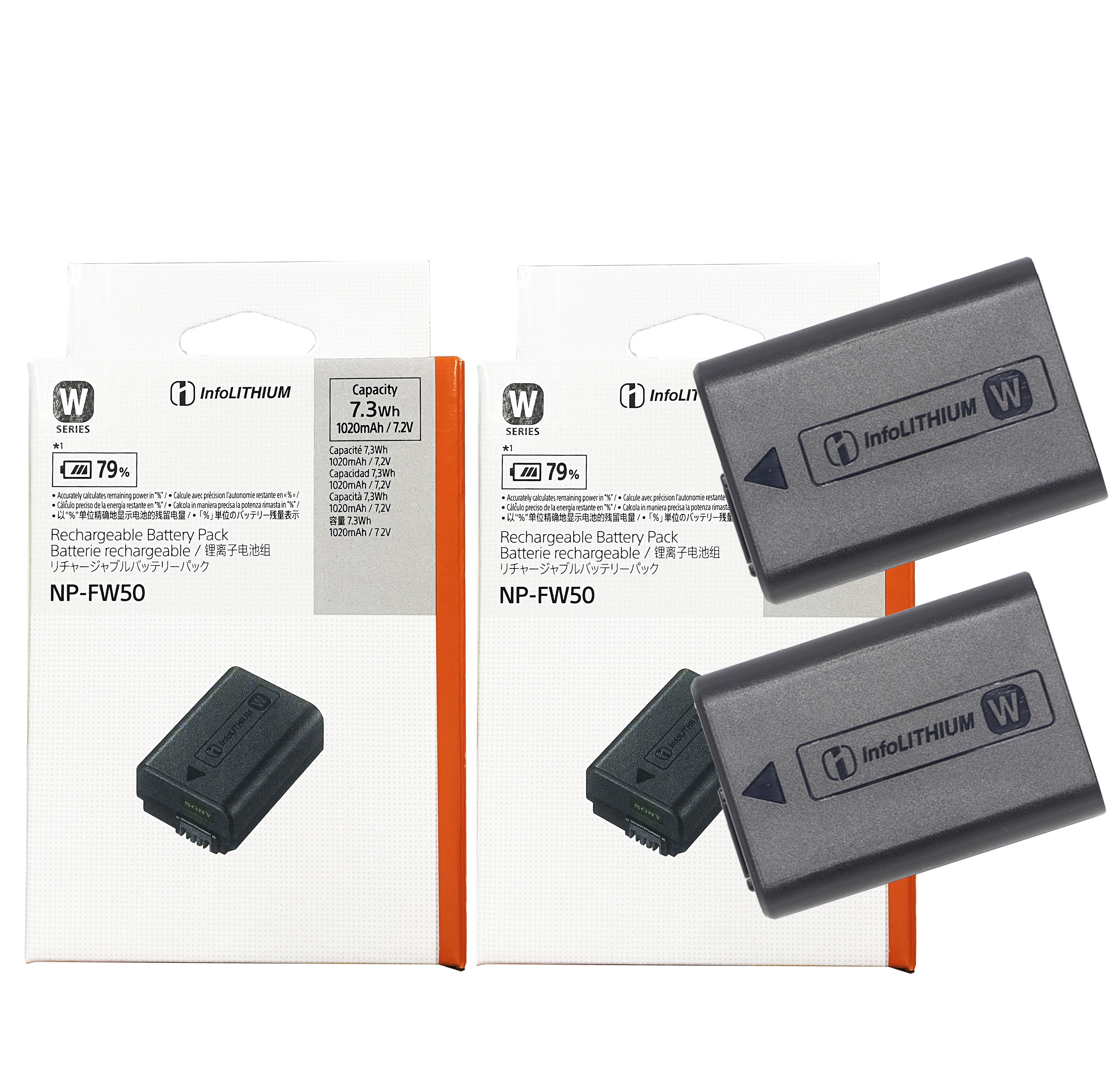 2X NP-FW50 NPFW50 Battery For SONY A6500 A6000 α6000 A6400 A5000 A6300 A7M2 A7R II RX100M4 A7 A7II A7RII A7SII A7S A7S2 A7R