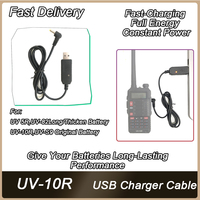 Baofeng UV-10R USB Charging Cable With Indicator Light For BaoFeng UV-X9 UV-10R UV-S9 PLUS UV-860 Batetery Radio Walkie Talkie