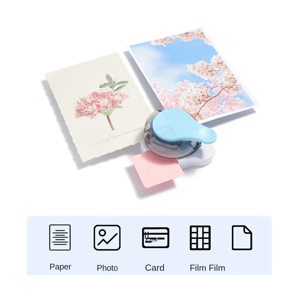 홈 제작용 코너 라운드 펀치 커터 도구 종이 공예 봉투, DIY 프로젝트, 파란색 공예, 3 웨이