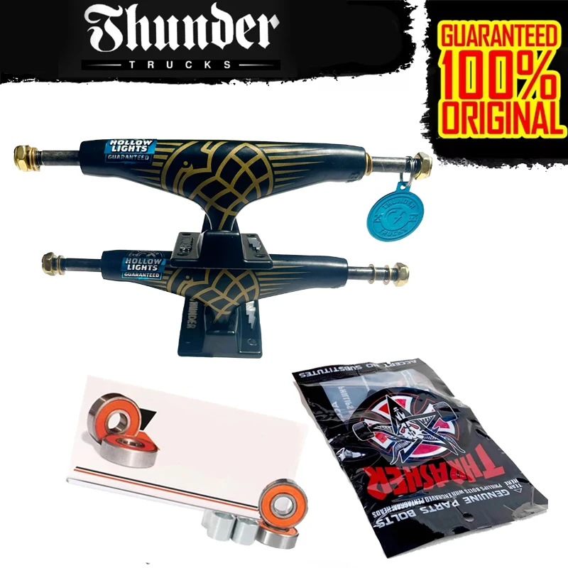 

Скейтборд 5,25-дюймовые грузовики THUNDER для скейтбордов размером 8–8,25 дюймов, хорошее качество, а также хромированные стальные подшипники и винты