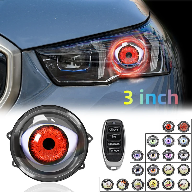 

Explosive dynamic LED eye lights Car headlights 1.5w Demon Eye multi-mode LED modified lens headlights