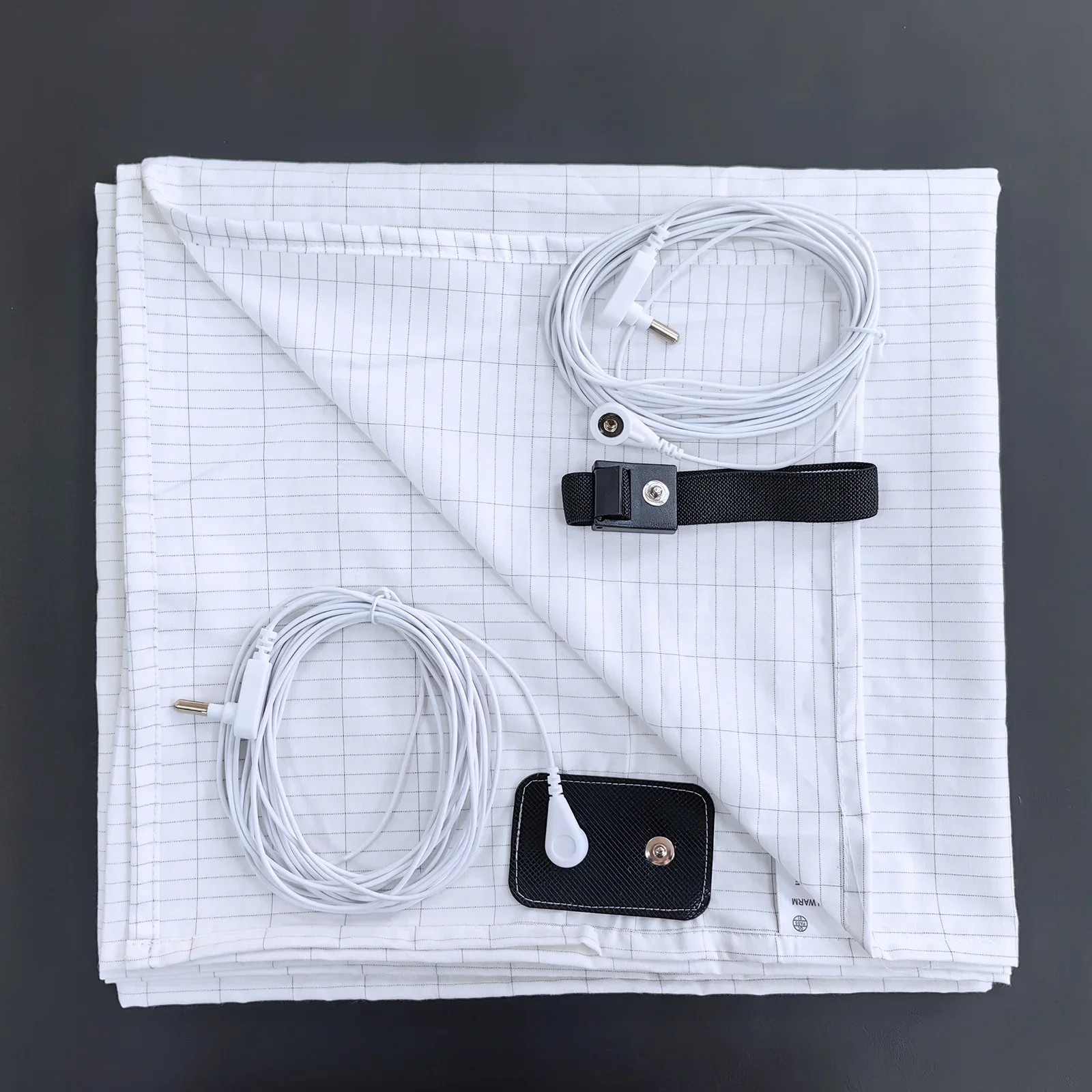 Wholesale 2pcs Earthing Bedsheets with Conductive Silver Fiber Antistatic Health Protection Grounding Sheets Improve Health