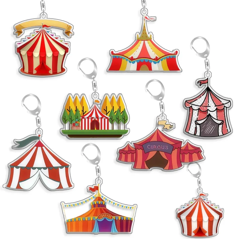 Para el increíble circo digital: Llavero colgante de acrílico de 5 cm con diseño de personaje de anime de dibujos animados, hecho a mano, de Lumbo Crimson Ciro, ideal como regalo.
