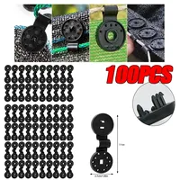 10-100pcs Backyard Net Shade Cloth Clips Shade Fabric Clamps Grommets For Net Mesh Cover Sunblock Fabric In Garden Greenhouse