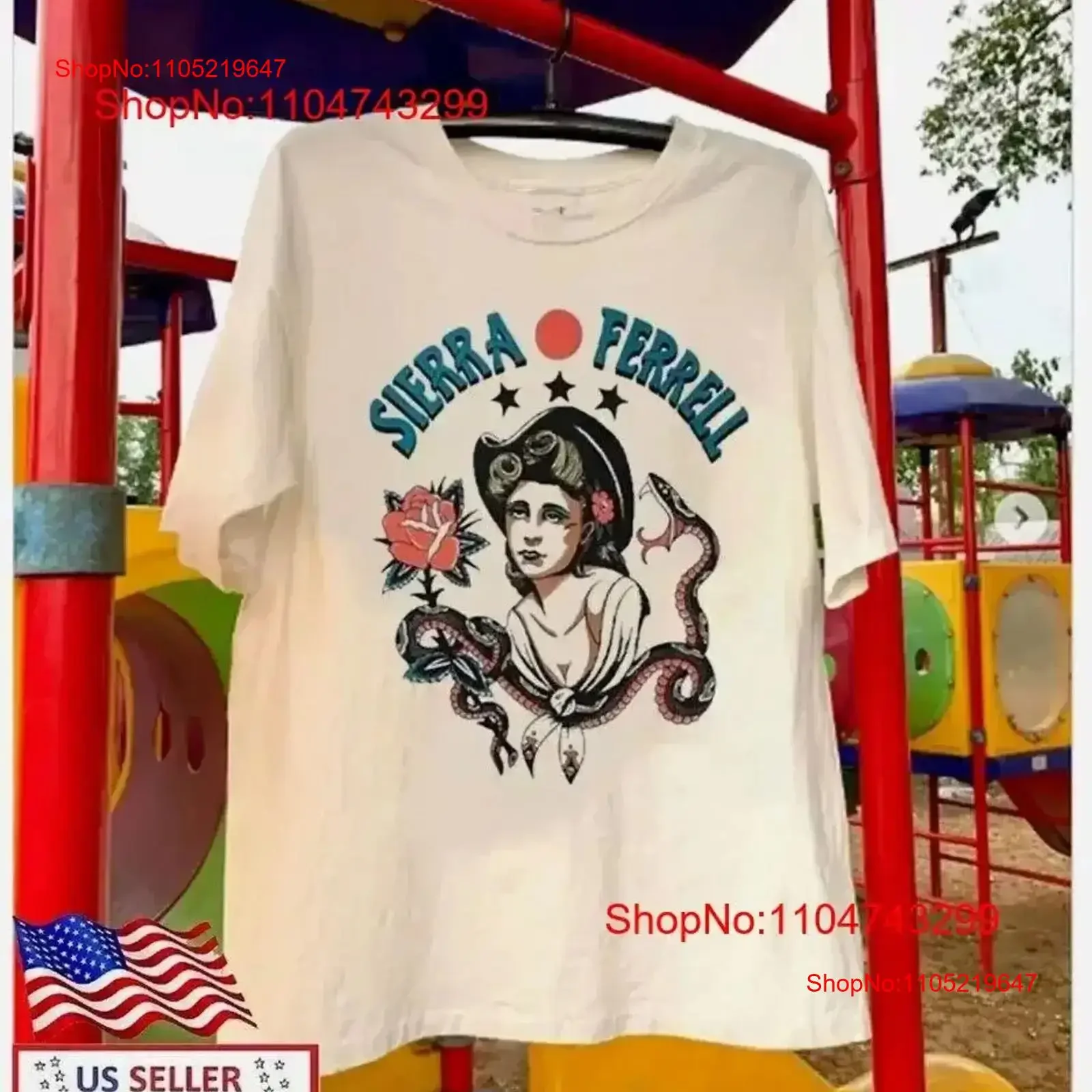 Sierra Ferrell Shoot For The Moon Tour 2024 Size S 5XL T Shirt vintage Washed Breathable Soft Slightly Stylish homme vintage