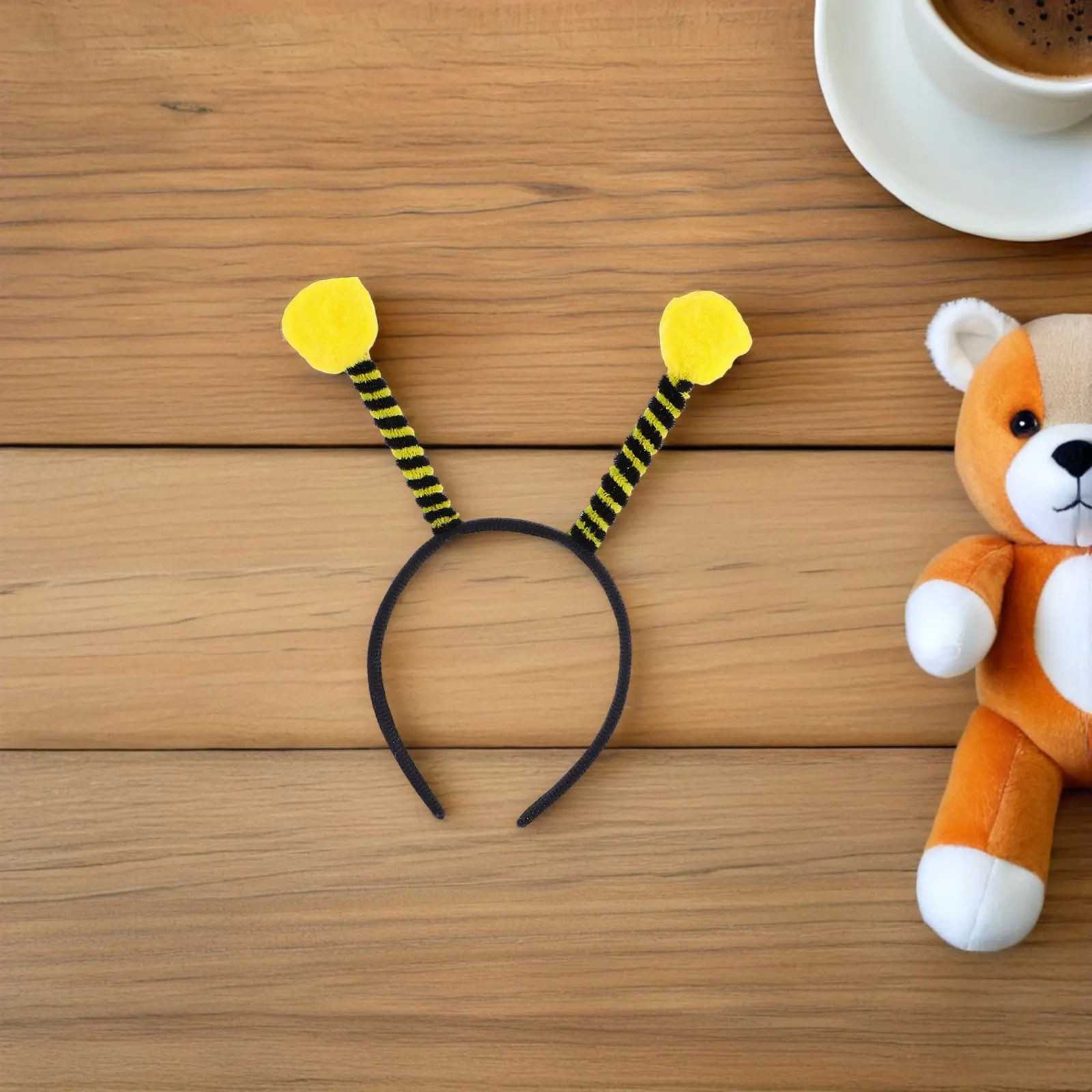 

Набор из 12 легких и удобных повязок на голову в виде пчелиных антенн с помпонами для женщин, для вечеринок, косплея и активного отдыха