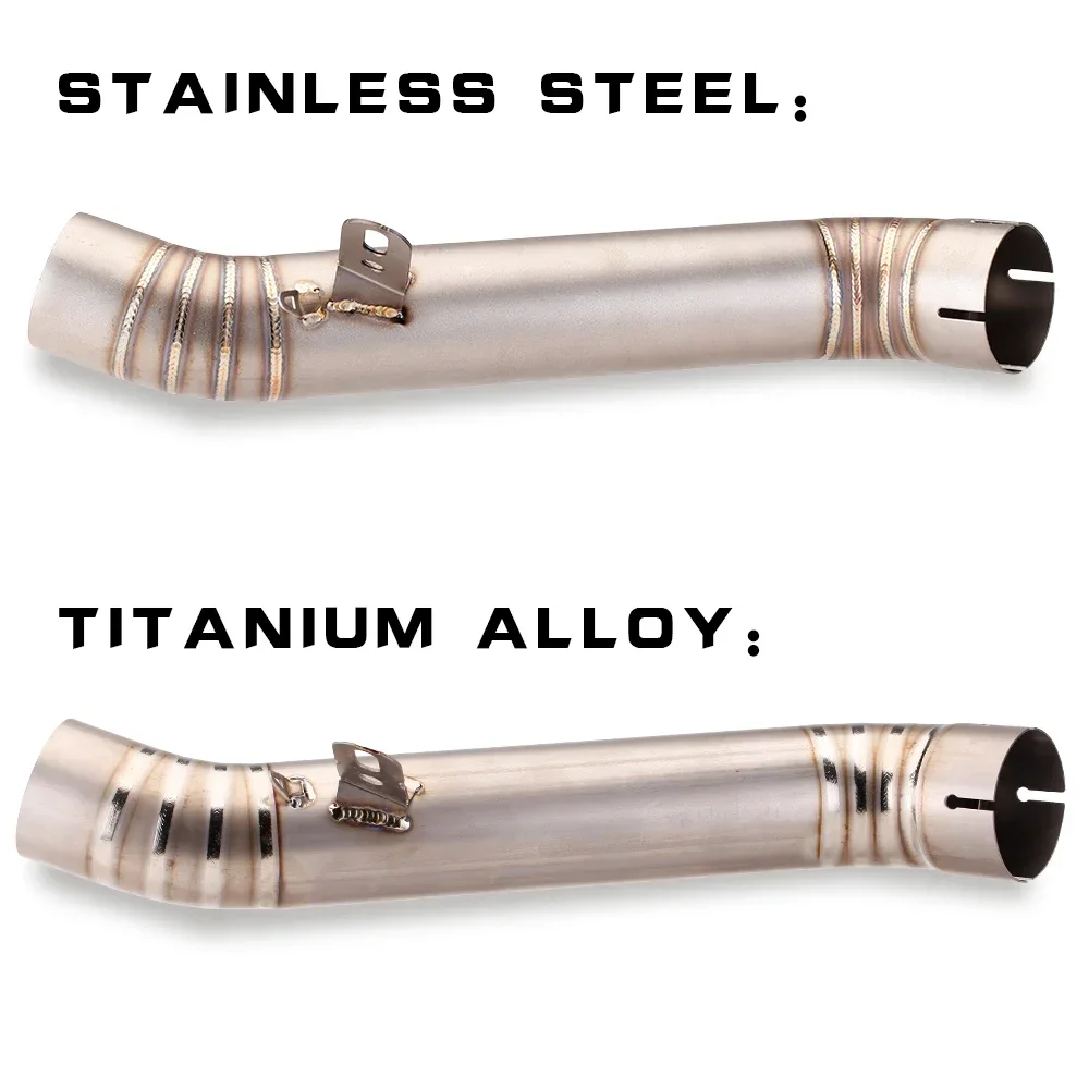

TJ/For aprilia rsv4 2009 to 2014 motorcycle slip on middle connection exhaust connection tube exhaust pipe middle
