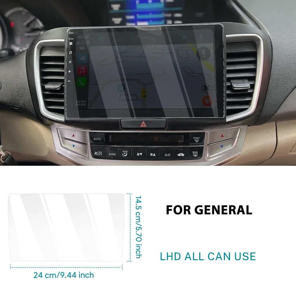 For 9inch /10.1 inch Left Hand Drive LHD Tempered Glass Protective Film Car GPS Radio Multimedia DVD Full LCD Screen Navigation