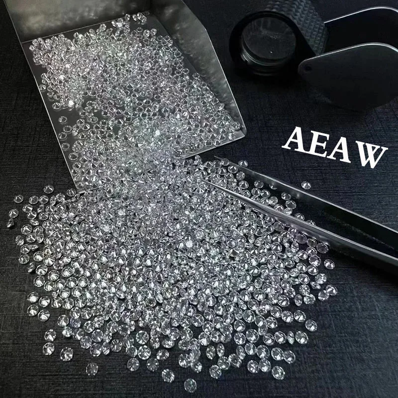 

AEAW 0.9mm ~ 3.8mm Melee Round Cut Lab Grown Diamond Loose HPHT DEF VS-VVS Clarity