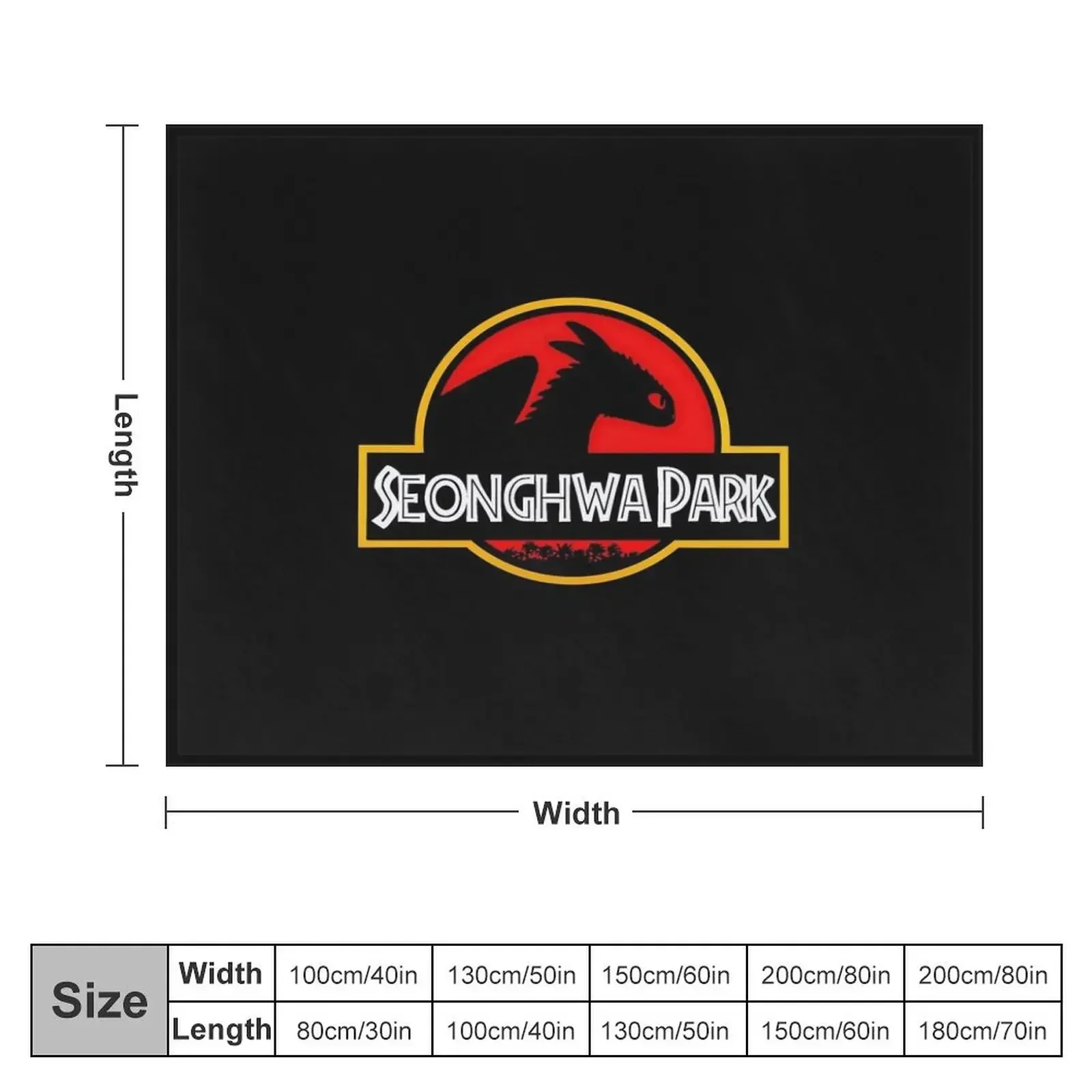 seonghwa park logo Throw Blanket Thin warm winter Travel Blankets