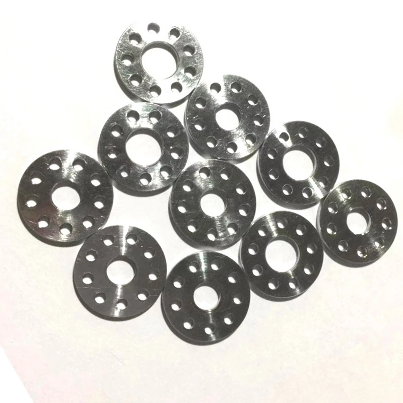 10Pcs M6 Titanium Drilled Bolt Spacer Washer For Bicycle Motorcycle Modification 9 Holes Washers