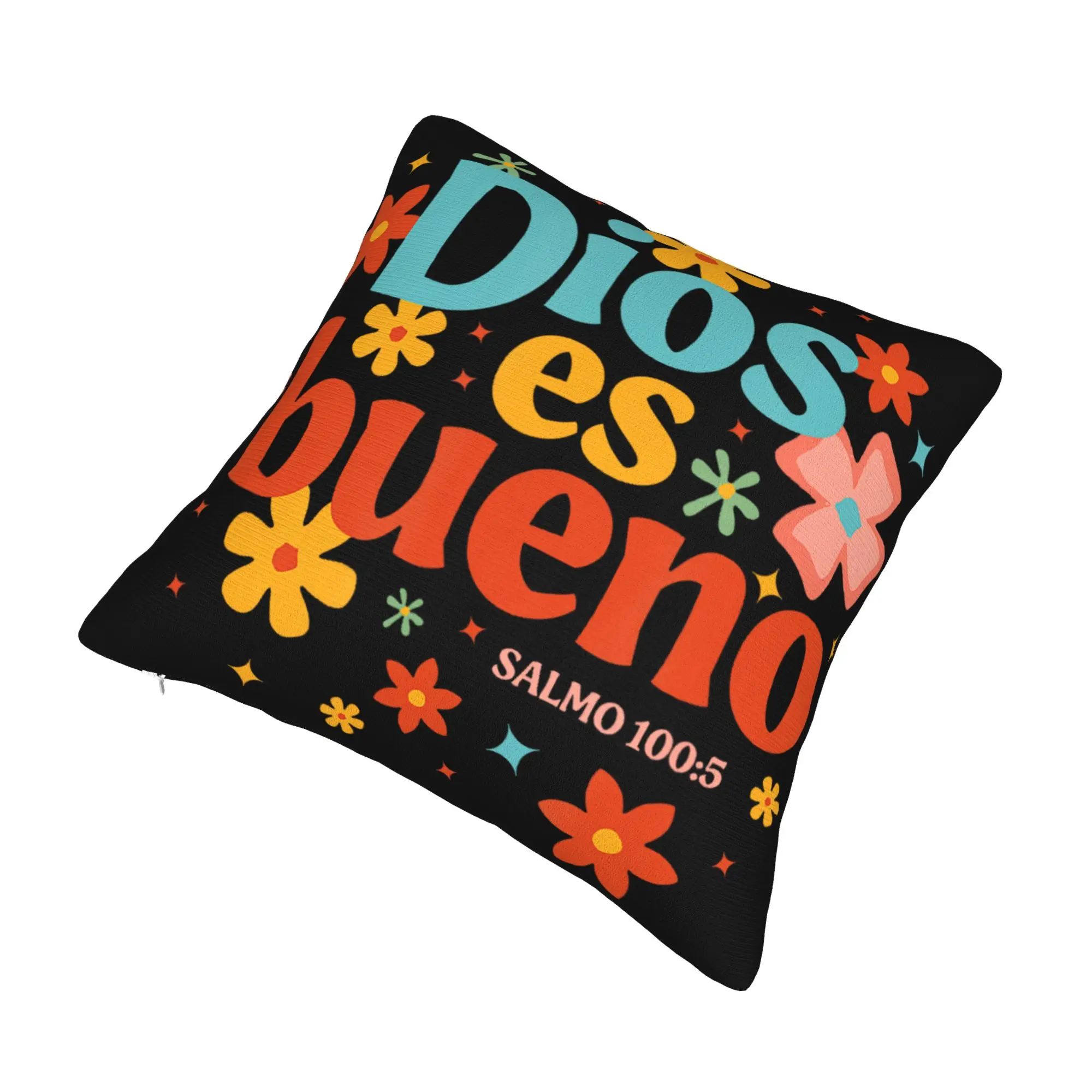Decorative Pillow Cover Jesus Esperanza Devida Spanish  Merch Home  Pillow Case Cover Zippered Multiple Sizes