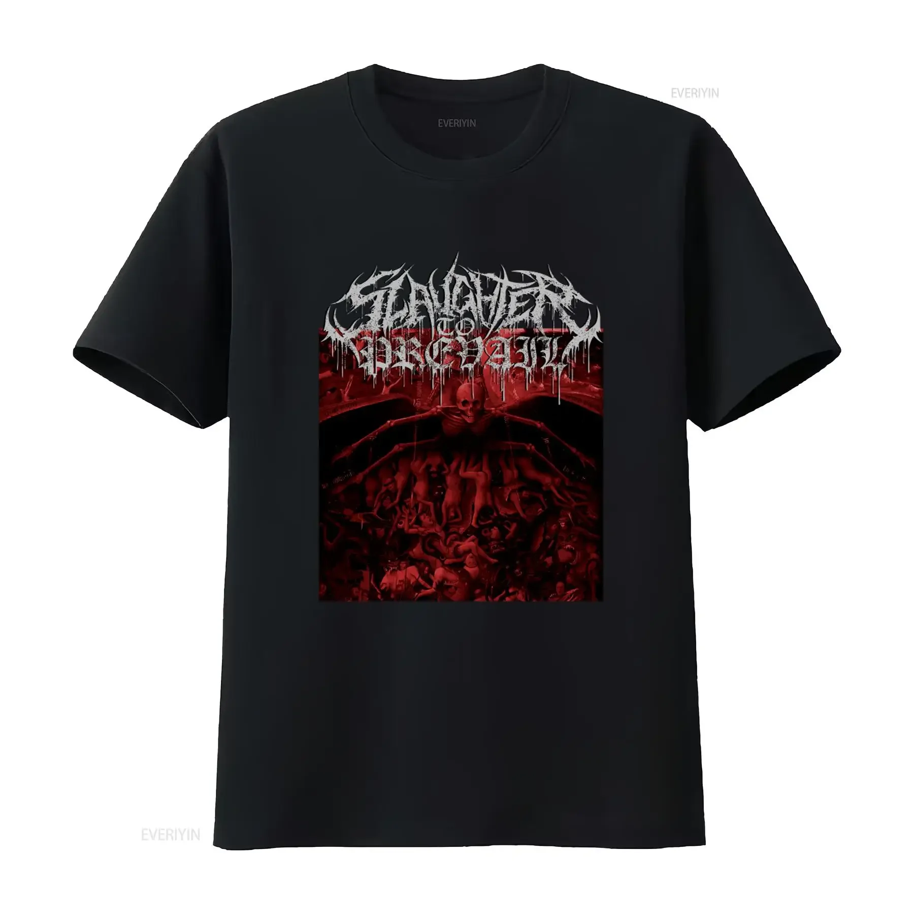 Slaughter to Prevail Heavy Metal Band Inspired T shirt Kostolom Skeleton for Rock Fans vintage Washed designer clothes Stylish