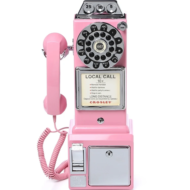 

Retro telephone landline coin wall mounted creative vintage antique home landline telephone