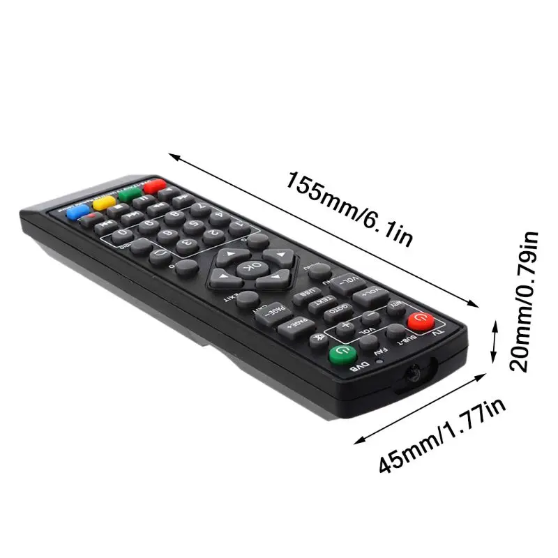 Set Top Box Remote Control for DVB-T2, STB Remote Controller Up to 10m Long Remote Control Distance