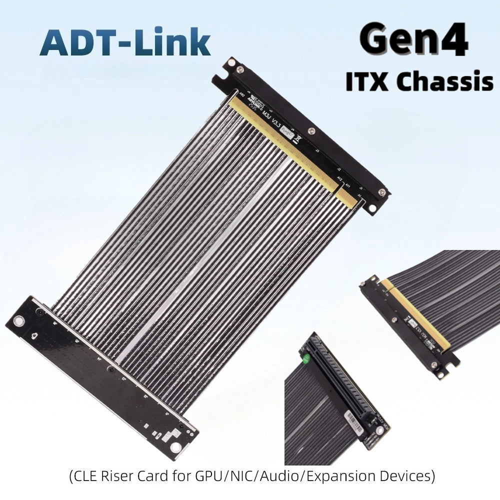 

Кабель-удлинитель Mini PCI Express 4.0 X16 для видеокарты, гибкий, высокоскоростной, GEN4 PCI-E Riser 4.0