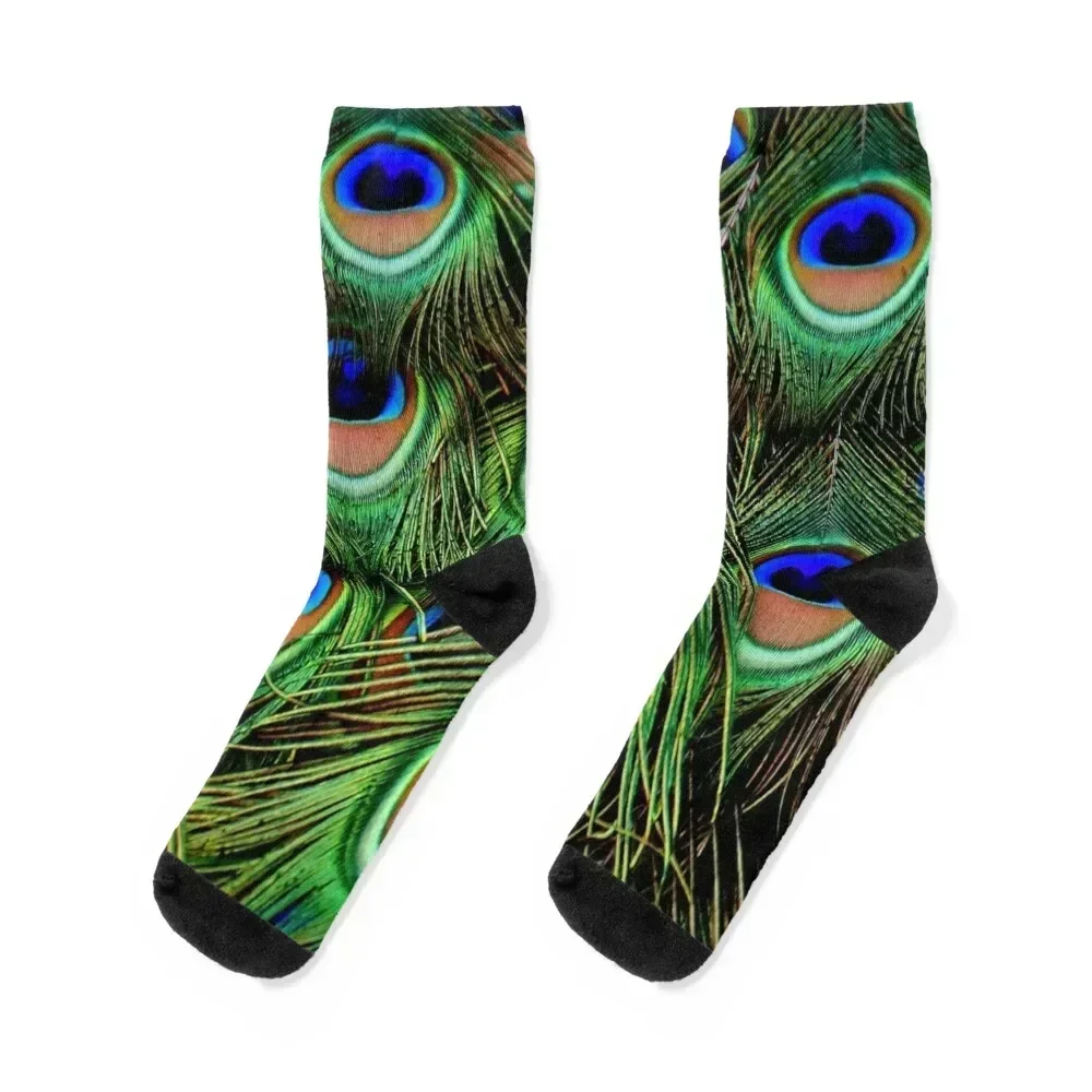 

Peacock Feathers, Feathers, Bird Feathers, Peacock Socks valentine gift ideas bright garter Men Socks Luxury Brand Women's