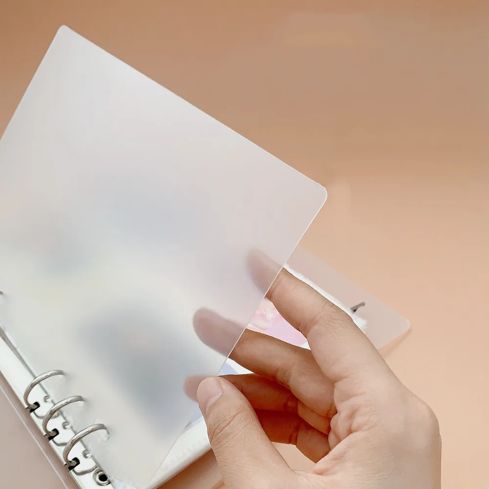 2 Stück A4 A5 A6 A7 Loseblatt-Notizbuch Nachfüllpapier PP DIY Spiralbinder Trennblätter Transparente Datei- und Berichtsordner