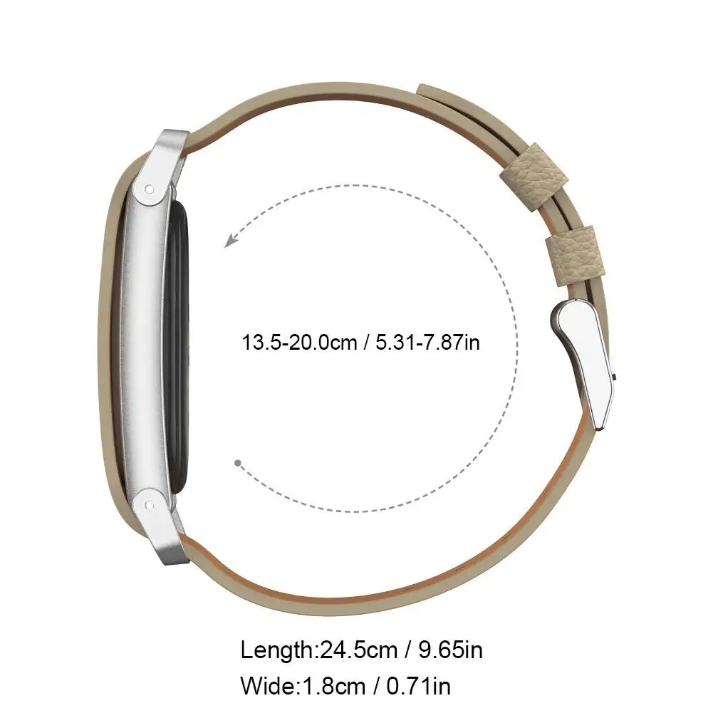 Leder-Uhrenarmband für Google Fitbit Air, Metallrahmen-Ersatzarmband für Google Sport-Uhrenarmband-Zubehör – Detail 16