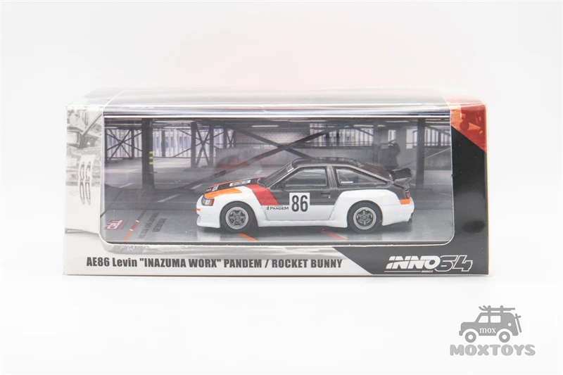 INNO 1:64 AE86 Levin INAZUMA WORX PANDEM ROCKET BUNNY Diecast Model Car