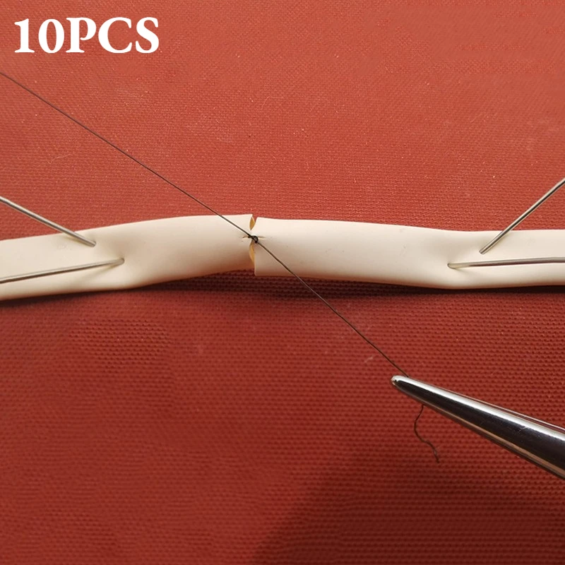 

10 шт./компл., тренировочная модель сосудистого анастомоза, инструмент для обучения навыкам хирургического шва для студентов-медиков