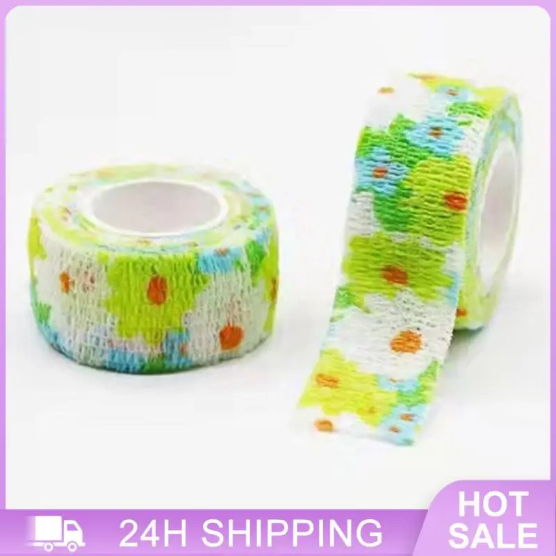 شريط مطاطي متين ذاتي اللصق ، ضمادة ملونة ، ضمادة إصبع مزخرفة ، مستلزمات الطلاب الشائعة