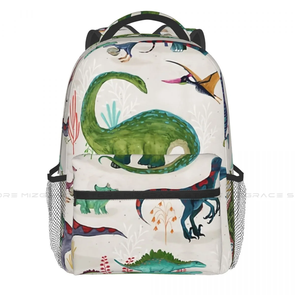 

Bright Dinosaurs Casual Knapsack for Men Women Student Books Backpack School Laptop Bag Soft Rucksack