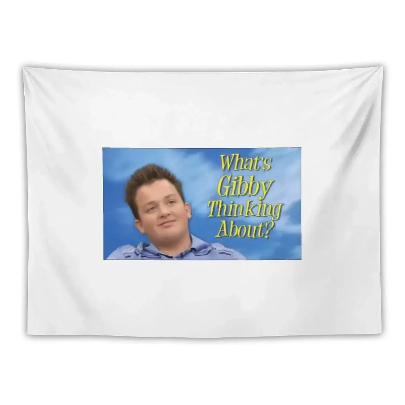 

what's gibby thinking about print Tapestry Aesthetic Room Decors Wall Mural Tapestry