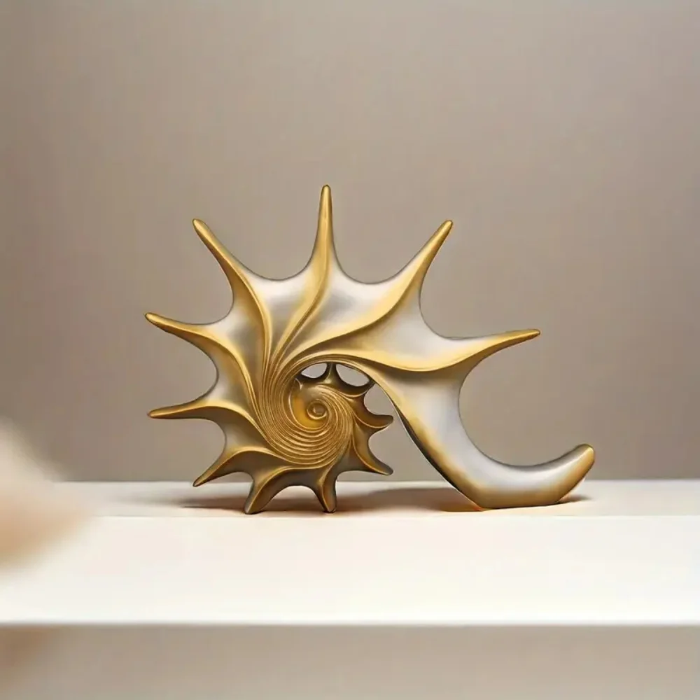 Luxuriöse Muschel-Ornamente, Wohnzimmer TV-Schrank Dekorationen, Bücherregal, Weinschrank, Vitrine, Wohnungseinrichtung, Einweihungsgeschenke – Detail 3