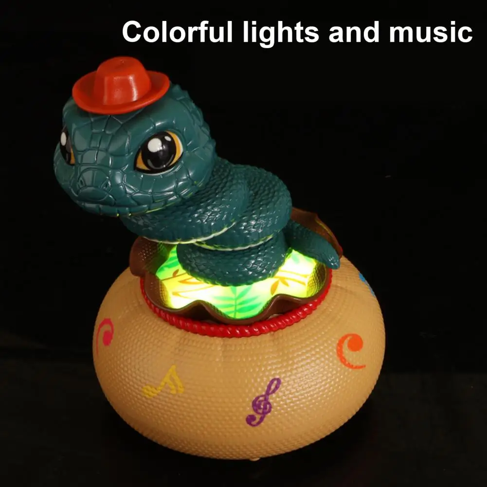 전기 트위스트 뱀 장난감 조명 음악 자동 장애물 회피 USB 충전식 교육용 천 가방 뱀 자동차 장난감