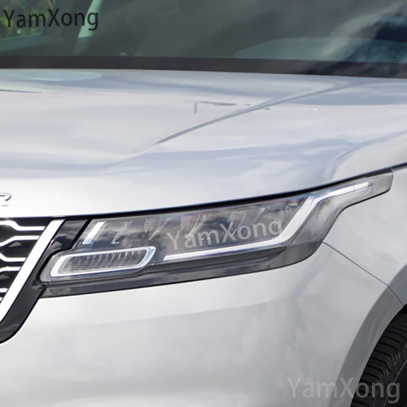 For Range Rover Velar 2017-2025 Car Headlight Protective Film Front Lamp Film  Black Transparent  Anti Scratch Auto Repair Film
