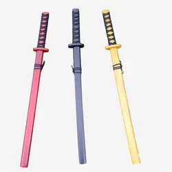 Wood Japan samurai sword wool sword singlestick mudao toy show props Katana Child play PK fencing toy Martial art Kung fu lovers