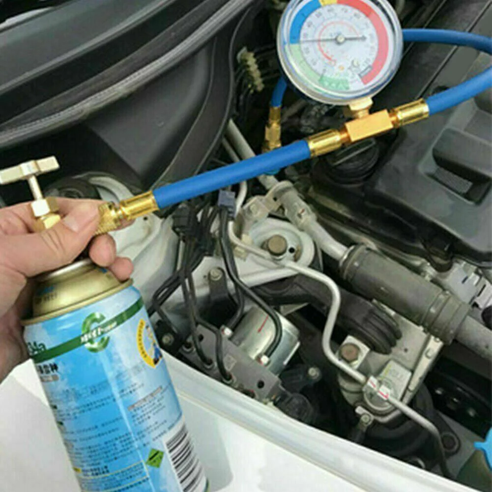 Useful New Practical High Quality R134A Air Conditioning Hose A/C Gas Tool Gauge Hose Kit Parts Recharge Replaces
