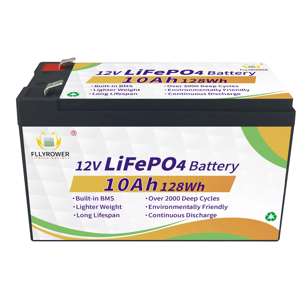 EU Stock 12V 6/10/12/20/30/40/50Ah LiFePO4 With BMS Lithium Iron Phosphate Energy Storage Battery Rechargeable For Kid Scooters