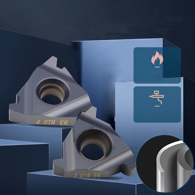 CNC 30° T-Shaped Tooth Turning Insert External Thread Cutter Grain 16ER 22ER 16IR 22IR 2.0TR 3.0TR Internal Thread Inserts
