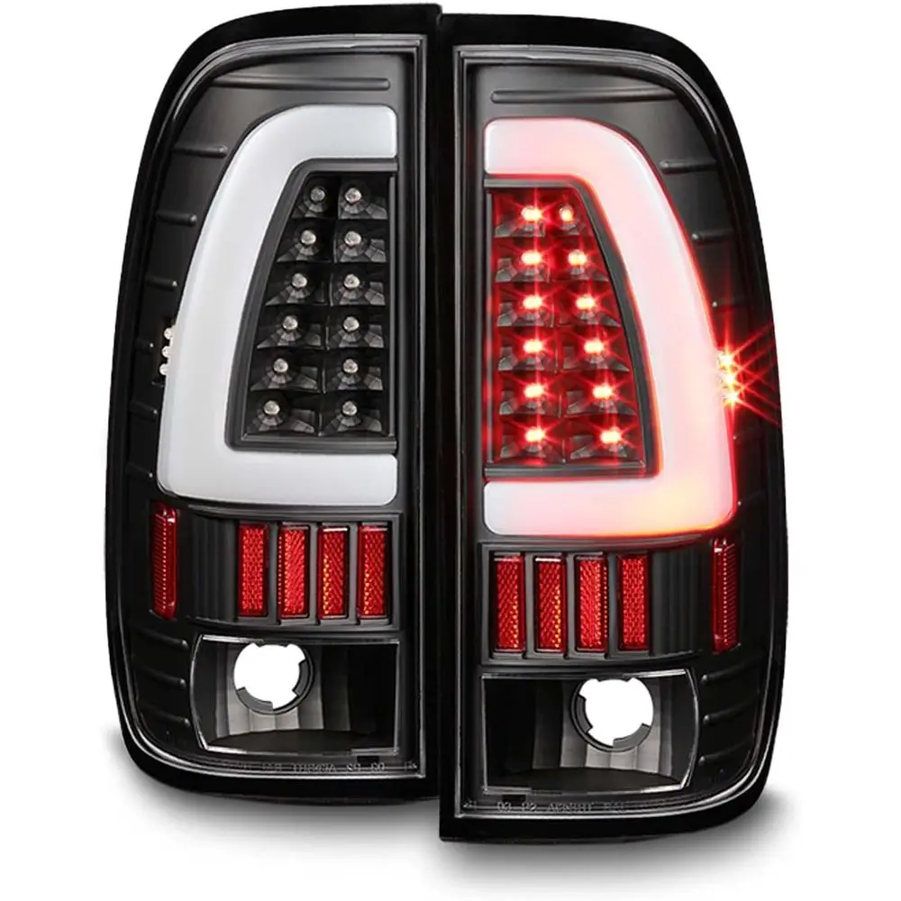 

Для Ford F150 1997-2003 годов выпуска | Задние фонари LED Tube Style черного цвета для Ford F-Series Super Duty 1999-07, комплект из двух штук