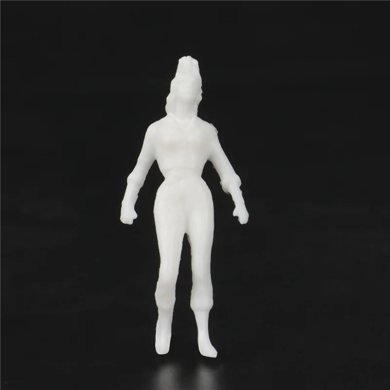 B05C-1:50 화이트 피규어 건축 모형 인간 규모 HO 모형 플라스틱 인물, 50개