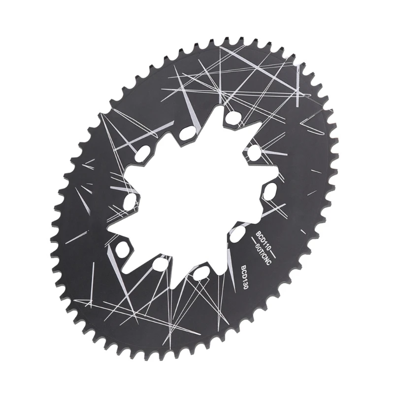 52T/54T/56T/58T/60T Narrow Wide Chainring for Road Folding Bike Aluminium Alloy High Strength 110/130BCD Ovals Dropship