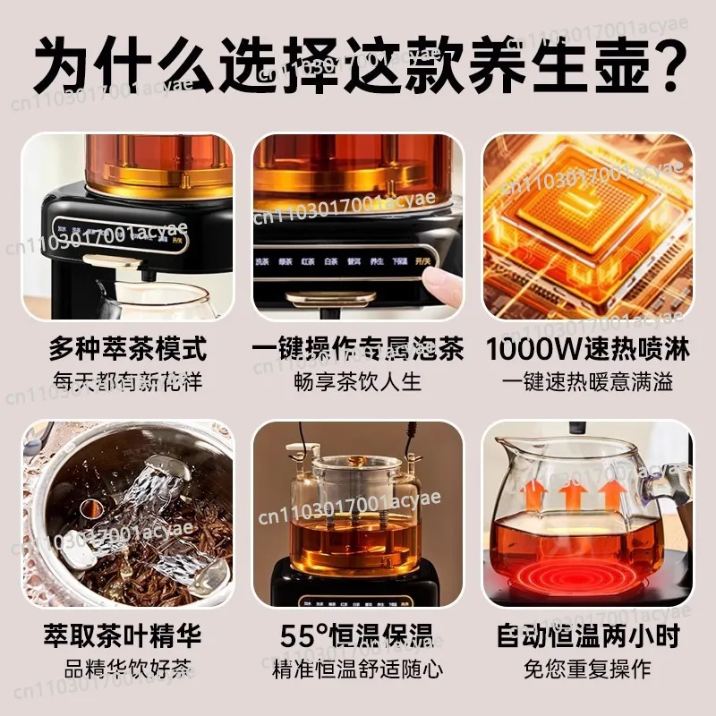 Health tea  extraction machine automatic water, steam spray tea brewer,  drinking machine, business office