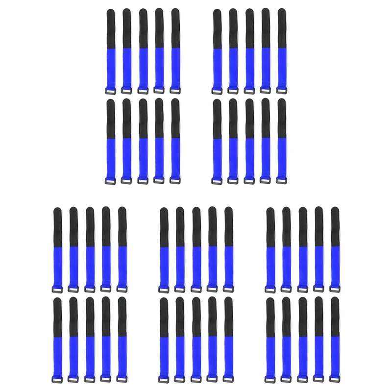 ABJF-50PCS 25Cm Lipo 배터리 타이 케이블 RC 헬리콥터 Quadcopter RC 크롤러 자동차, 진한 파란색 용 미끄럼 방지 타이 다운 스트랩 색상