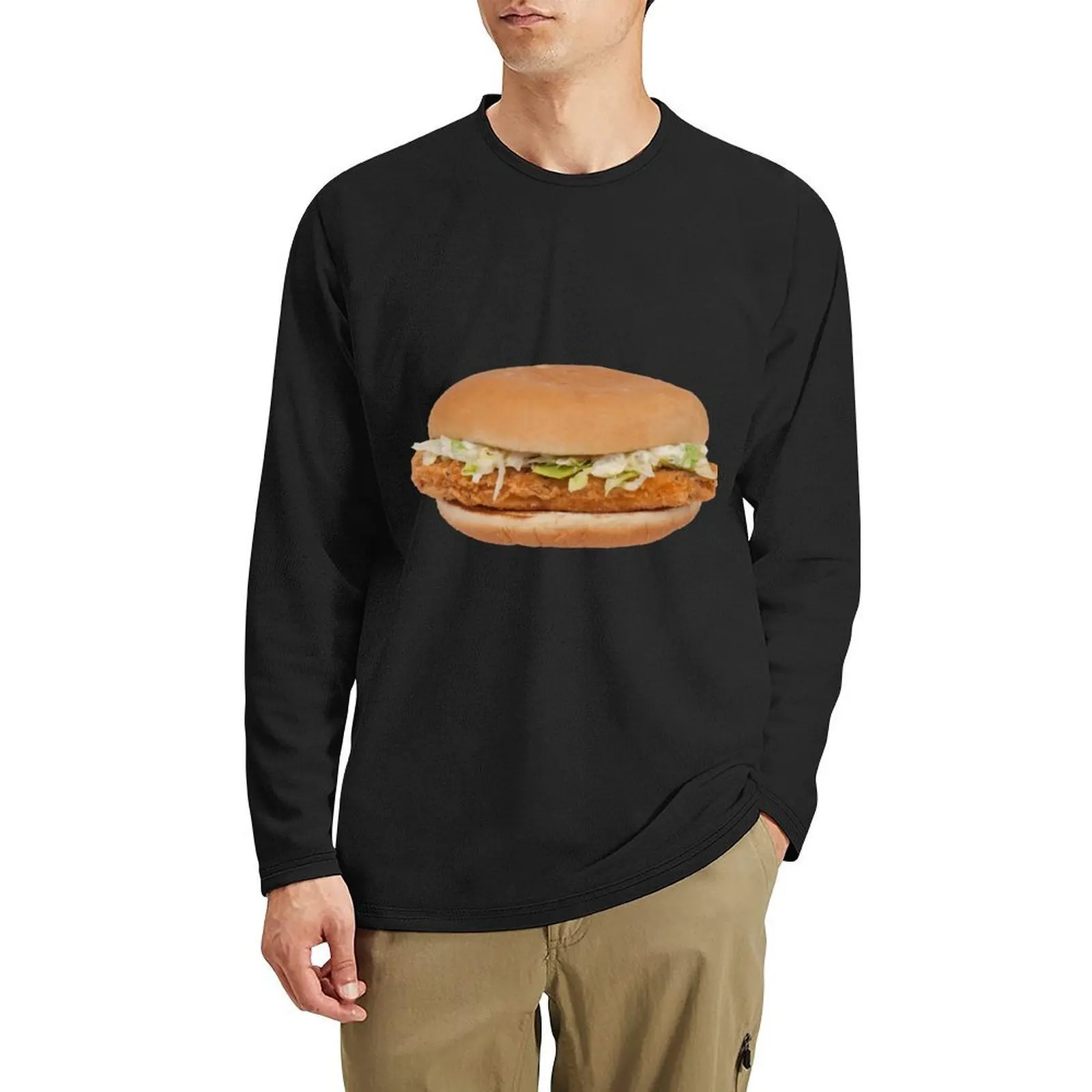 

McChicken Long T-Shirt new edition t shirt Blouse vintage clothes funny t shirts men graphic t shirts