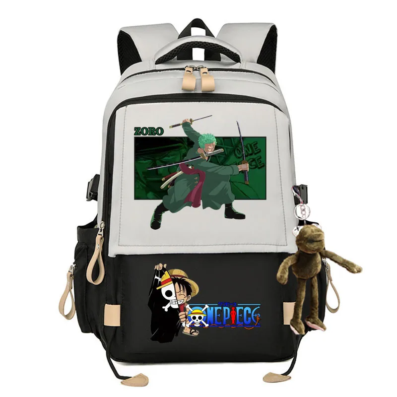 One Piece New Luffy Student Schoolbag Large Capacity Casual and Lightweight Shoulder Pad Cute Cartoon Backpack