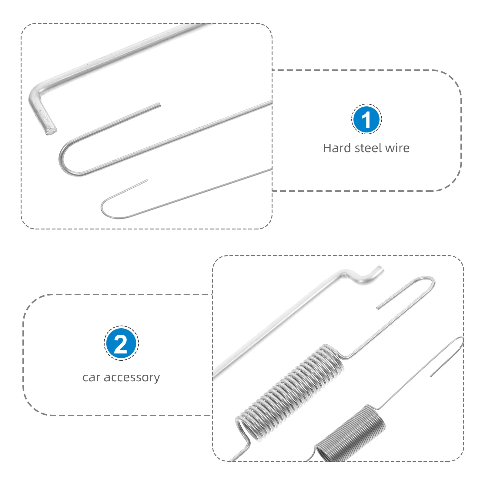 

2Sets Generator Throttle Return Spring Kit Precision Speed Control Iron Material Wide Compatibility Noise Reduction