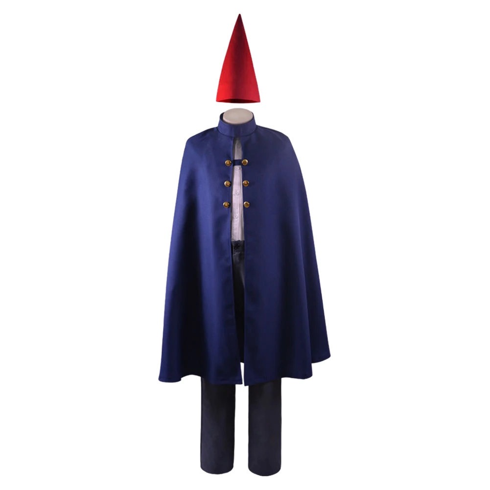 Wirt Cosplay nad ogrodem na ścianie Fantasia kostium karnawałowy przebranie dorosłych mężczyzn kobiety płaszcz najlepsze spodnie kapelusz kostium na Halloween