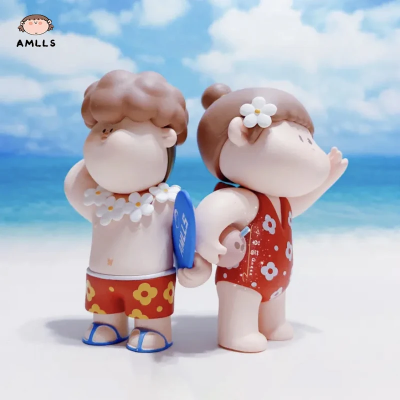 Original AMLLS Couple's Daily Series Blind Box Toys Cute Action Anime Figure Surprise Doll Desktop Ornaments Collectible Gift